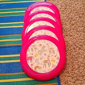 Throw and Catch Flying Disc Unicorn pattern